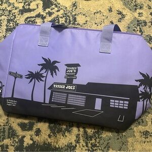 Purple trader joe’s cooler bag